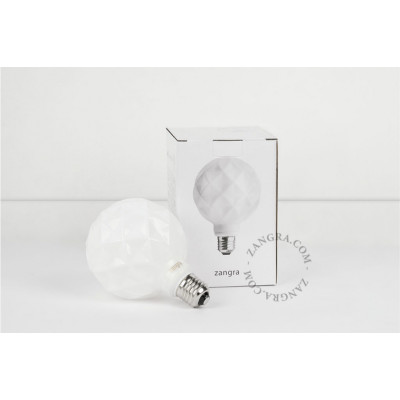 Dekoracyjna żarówka LED z mlecznym kloszem G95 E27 4W 2700K 350lm Zangra