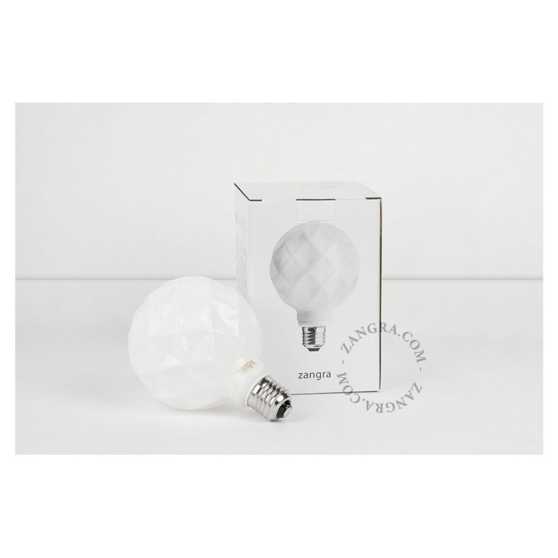Decorative LED bulb with opal shade G95 E27 4W 2700K 350lm Zangra