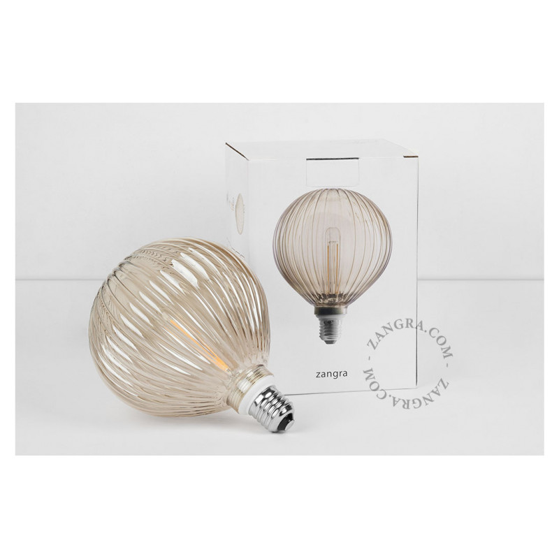 Dekoracyjna żarówka LED z dymionym kloszem G125 E27 4W 2200K 350lm Zangra