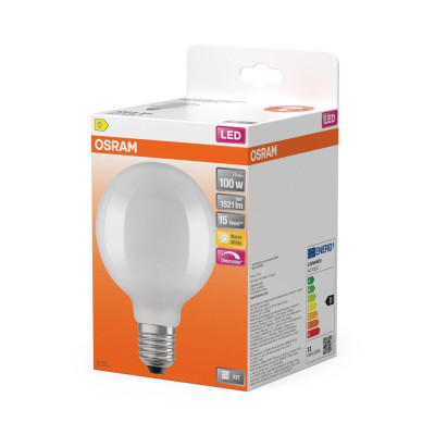 Mleczna żarówka LED Star Classic G95 E27 11W 4000K 1521lm ściemnialna OSRAM