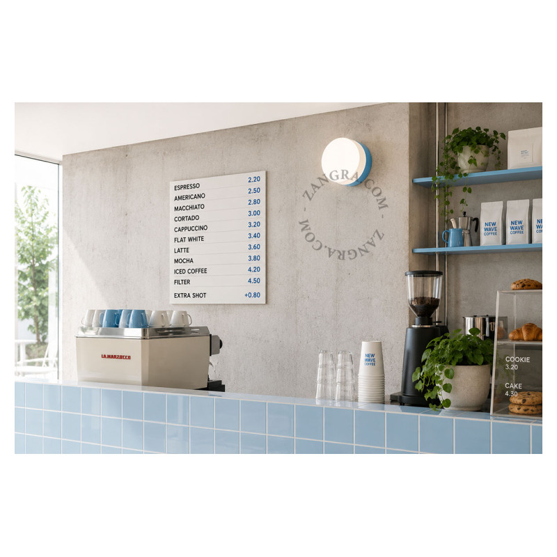 Waterproof fixture "Pure Porcelain" dana.lbl light blue Zangra