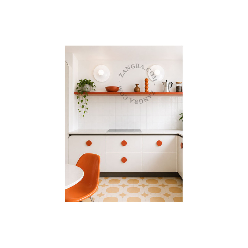 Aluminum ceiling, wall lamp eli.w white Zangra