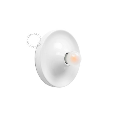Aluminum ceiling, wall lamp eli.w white Zangra