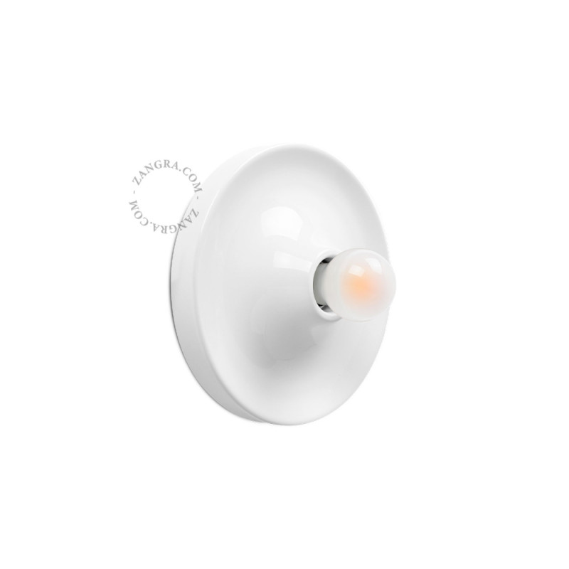 Aluminum ceiling, wall lamp eli.w white Zangra