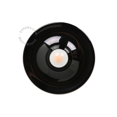 Aluminum ceiling, wall lamp eli.b black Zangra
