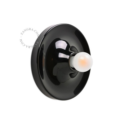 Aluminum ceiling, wall lamp eli.b black Zangra