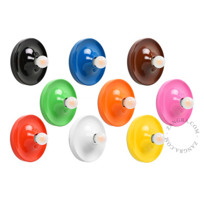 Aluminiowa lampa sufitowa, ścienna eli.bl niebieska Zangra