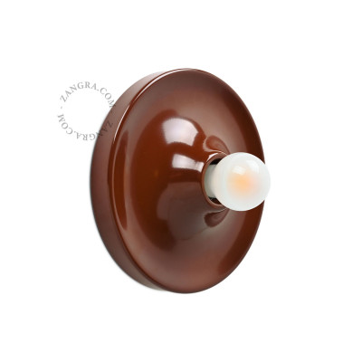 Aluminum ceiling, wall lamp eli.br brown Zangra