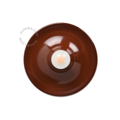 Aluminum ceiling, wall lamp eli.br brown Zangra