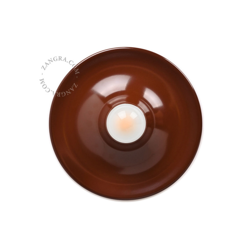 Aluminum ceiling, wall lamp eli.br brown Zangra