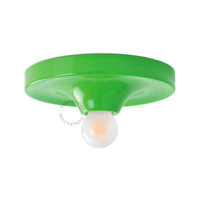 Aluminiowa lampa sufitowa, ścienna eli.gr zielona Zangra