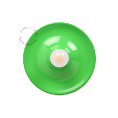 Aluminum ceiling, wall lamp eli.gr green Zangra