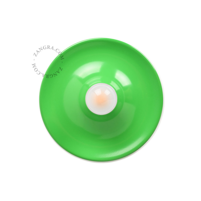 Aluminum ceiling, wall lamp eli.gr green Zangra