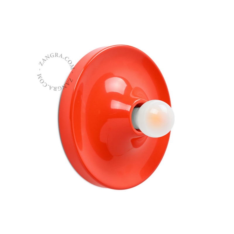 Aluminum ceiling, wall lamp eli.r red Zangra