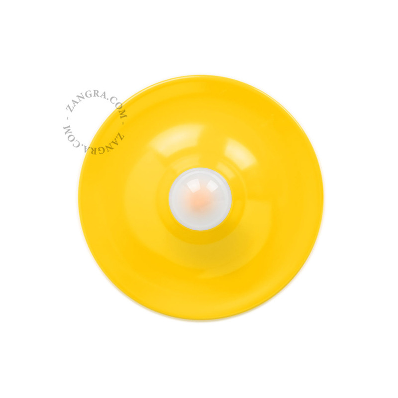 Aluminum ceiling, wall lamp eli.y yellow Zangra