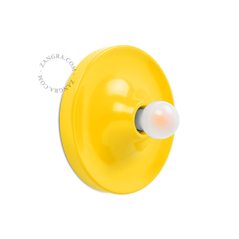 Aluminum ceiling, wall lamp eli.y yellow Zangra