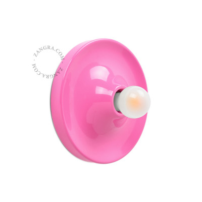 Aluminum ceiling, wall lamp eli.p pink Zangra