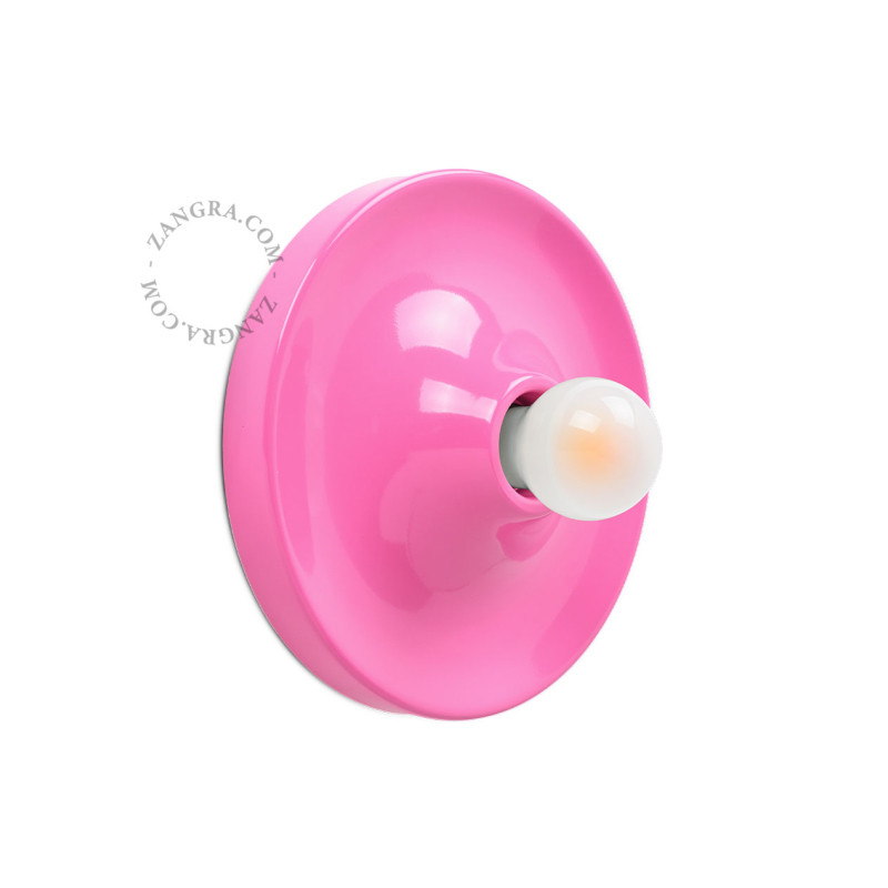Aluminum ceiling, wall lamp eli.p pink Zangra