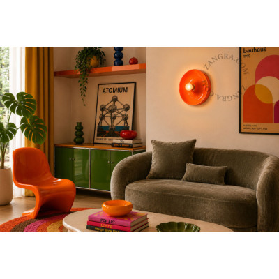 Aluminum ceiling, wall lamp eli.o orange Zangra