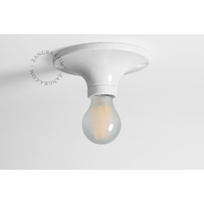 Porcelain ceiling and wall lamp dali.w white Zangra