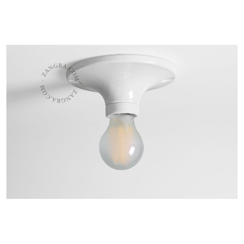 Porcelain ceiling and wall lamp dali.w white Zangra