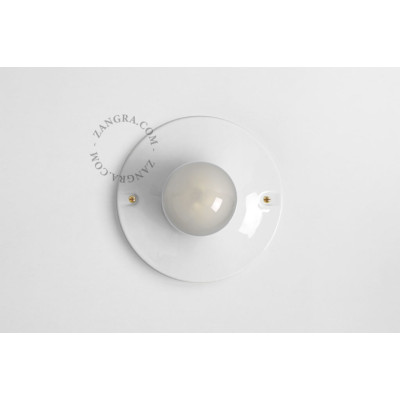 Porcelain ceiling and wall lamp dali.w white Zangra