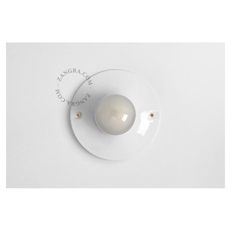 Porcelain ceiling and wall lamp dali.w white Zangra
