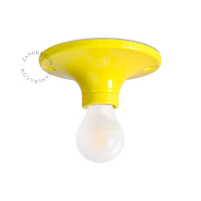 Porcelain ceiling and wall lamp dali.y yellow Zangra