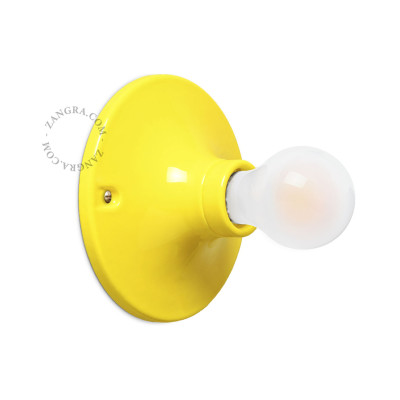 Porcelain ceiling and wall lamp dali.y yellow Zangra
