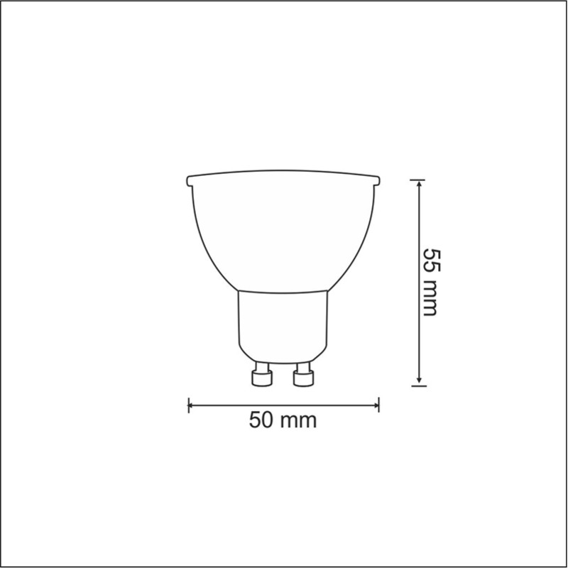 LED spotlight GU10 6400K 250lm warm white Polux