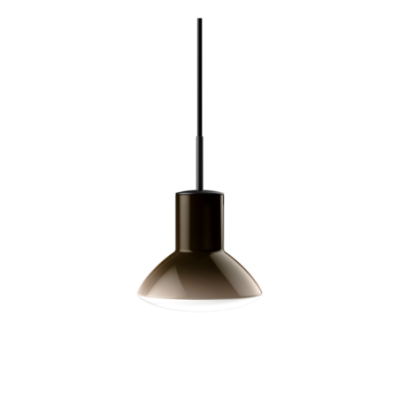 Brązowa lampa wisząca Onda Brown ze szklanym kloszem Grupa Products