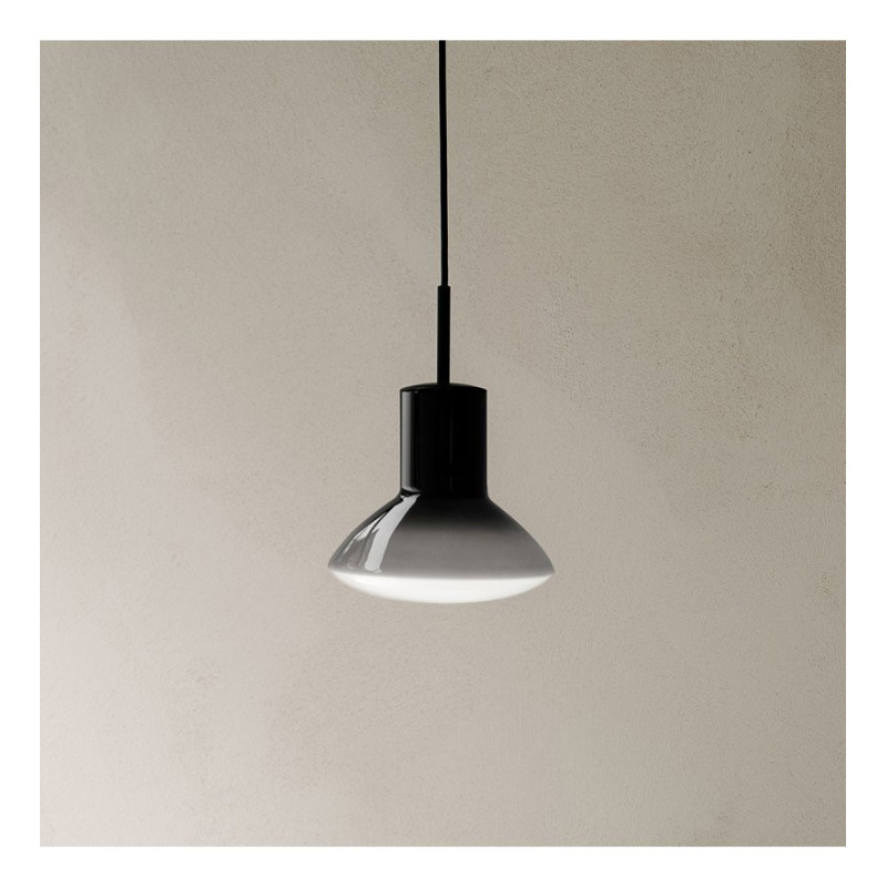 Szara lampa wisząca Onda Grey ze szklanym kloszem Grupa Products