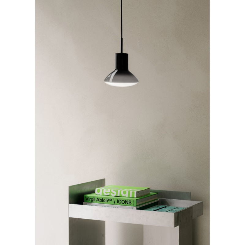 Szara lampa wisząca Onda Grey ze szklanym kloszem Grupa Products