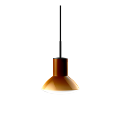 Ochra lampa wisząca Onda Ochre ze szklanym kloszem Grupa Products