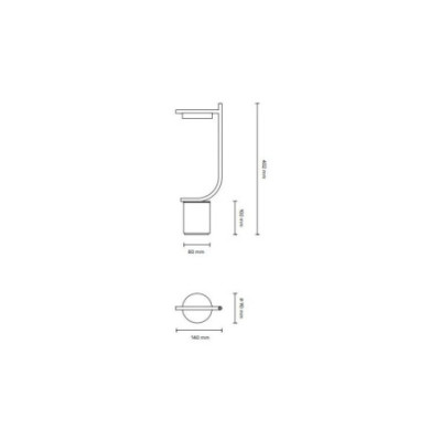 Niebieska lampa przenośna Igram "J" lampa stołowa IP44 Grupa Products