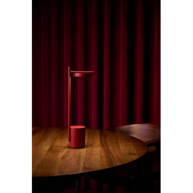 Czerwona lampa przenośna Igram "I" lampa stołowa IP44 Grupa Products