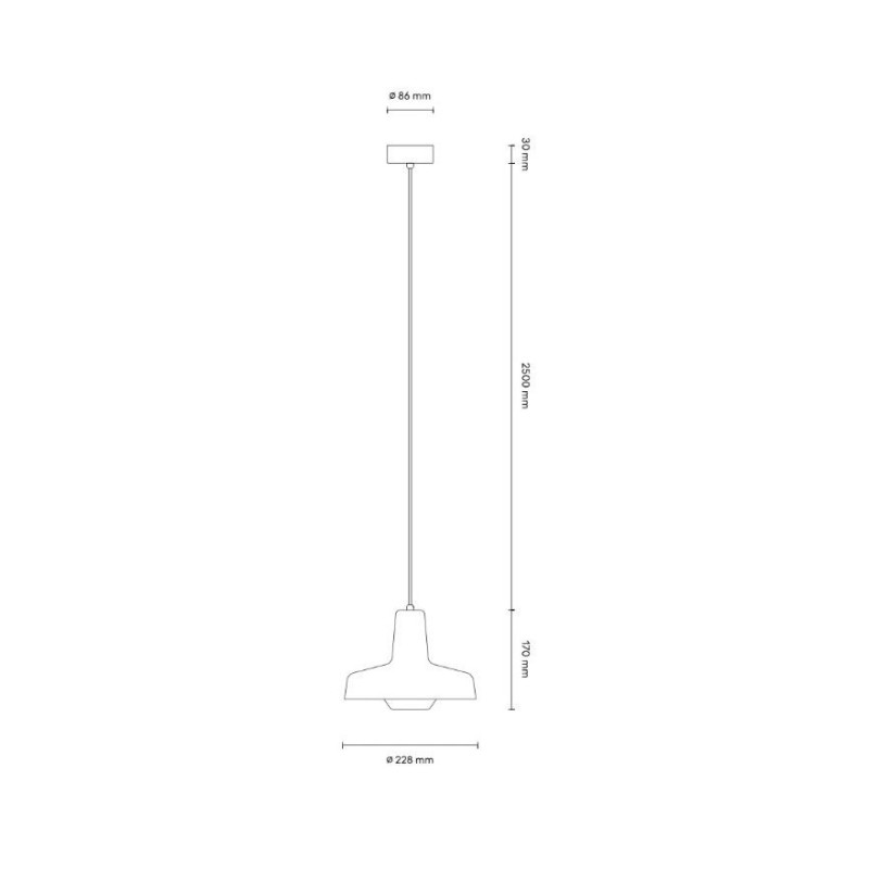 Czerwona lampa wisząca Arigato Pedant Grupa Products