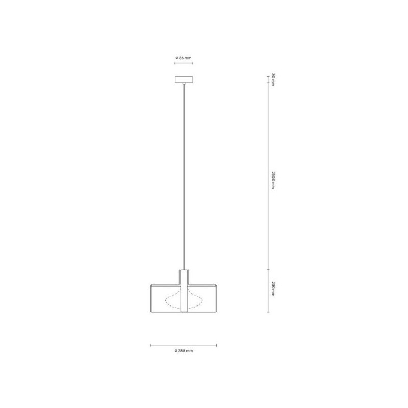 Czarna lampa wisząca Okolo 35 z białym tekstylnym abażurem Grupa Products