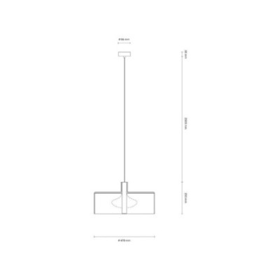 Czarna lampa wisząca Okolo 47 z białym tekstylnym abażurem Grupa Products