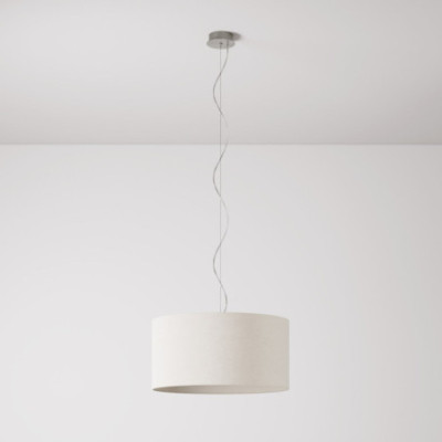lampa wisząca Cilindro Medium Lana w kolorze białym z abażurem FPN
