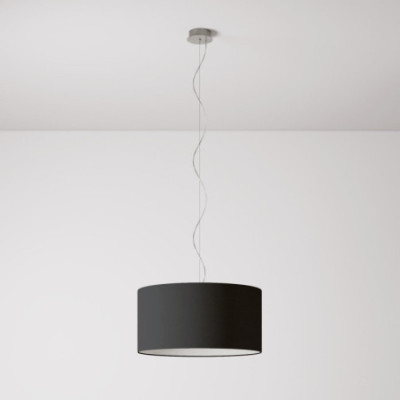 lampa wisząca Cilindro Medium w kolorze antrycytowym z abażurem FPN