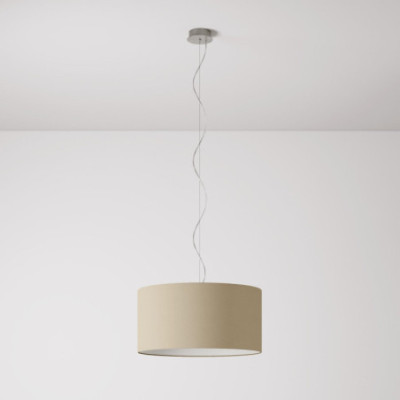 lampa wisząca Cilindro Medium Arenal w kolorze taupe z abażurem FPN