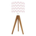 Pink chevron table lamp