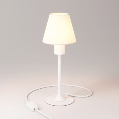 Biała lampa stołowa MAG-Y abażurem Creative-Cables