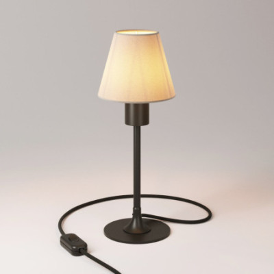 Czarna lampa stołowa MAG-Y z abażurem Creative-Cables