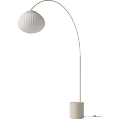 Lampa podłogowa Acorn -kremowa z tkaniną ivory Bolia
