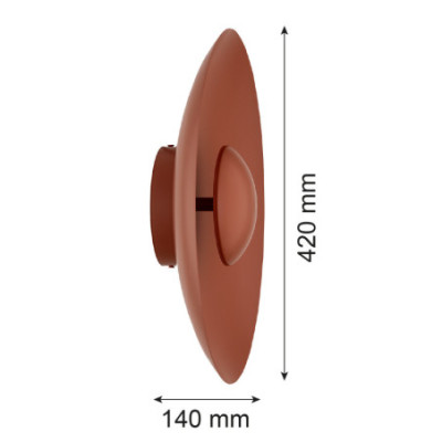 Argon BOLTON Terracotta Integrated LED Wall Light