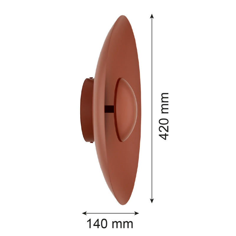 Argon BOLTON Terracotta Integrated LED Wall Light