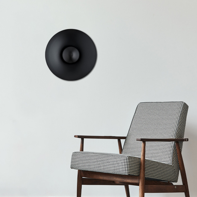 Argon BOLTON Black Steel Wall Light
