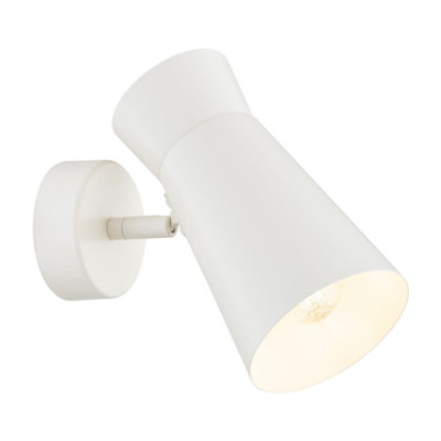 Stalowy reflektor LORD w kolorze kremowej bieli